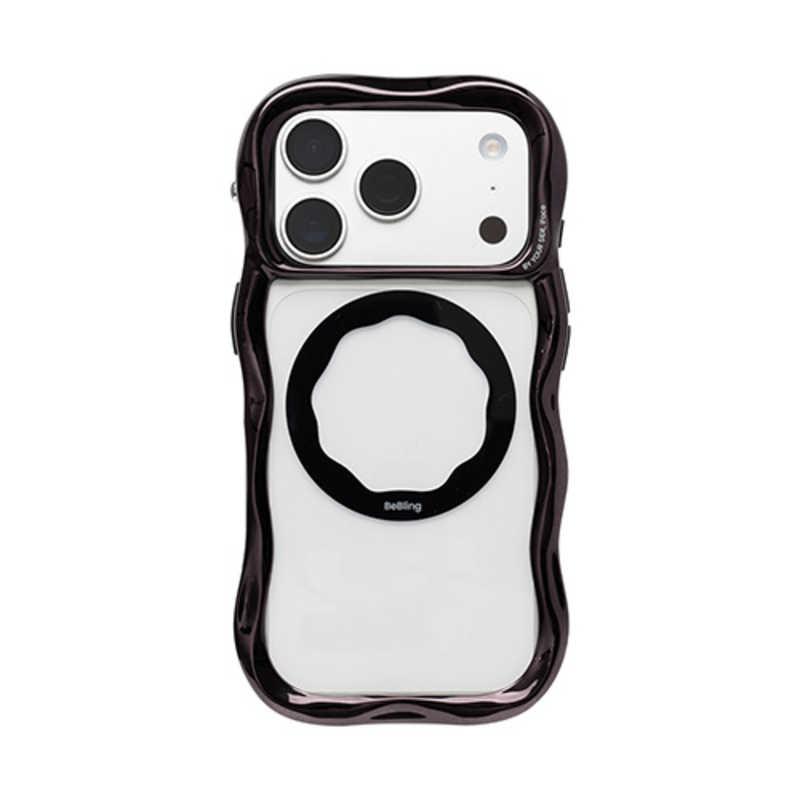 HAMEE ［iPhone 17 Pro専用］iFace BeBling Wave MagSynq クリアケース iFace ブラック 41-192607