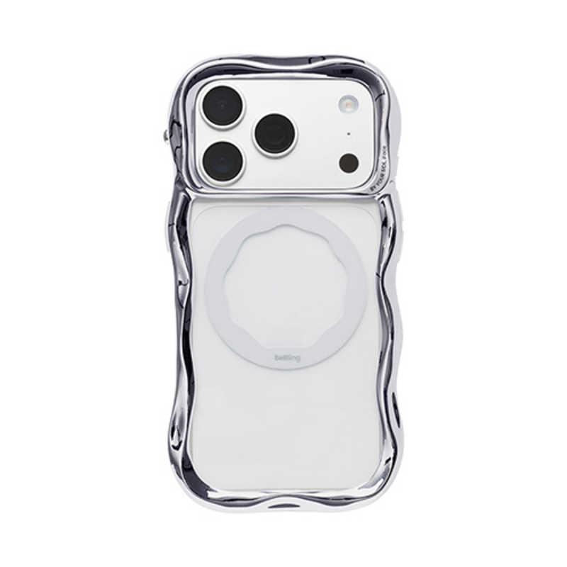 HAMEE ［iPhone 17 Pro専用］iFace BeBling Wave MagSynq クリアケース iFace シルバー 41-192614
