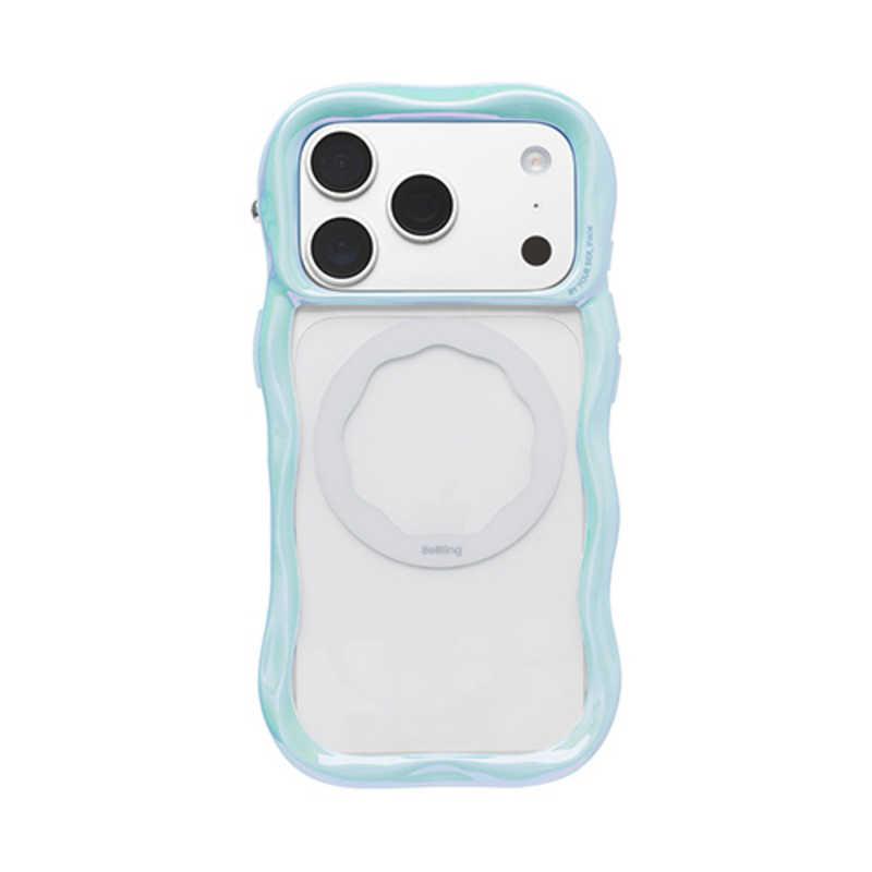 HAMEE ［iPhone 17 Pro専用］iFace BeBling Wave MagSynq クリアケース iFace ホワイトオーロラ 41-192621