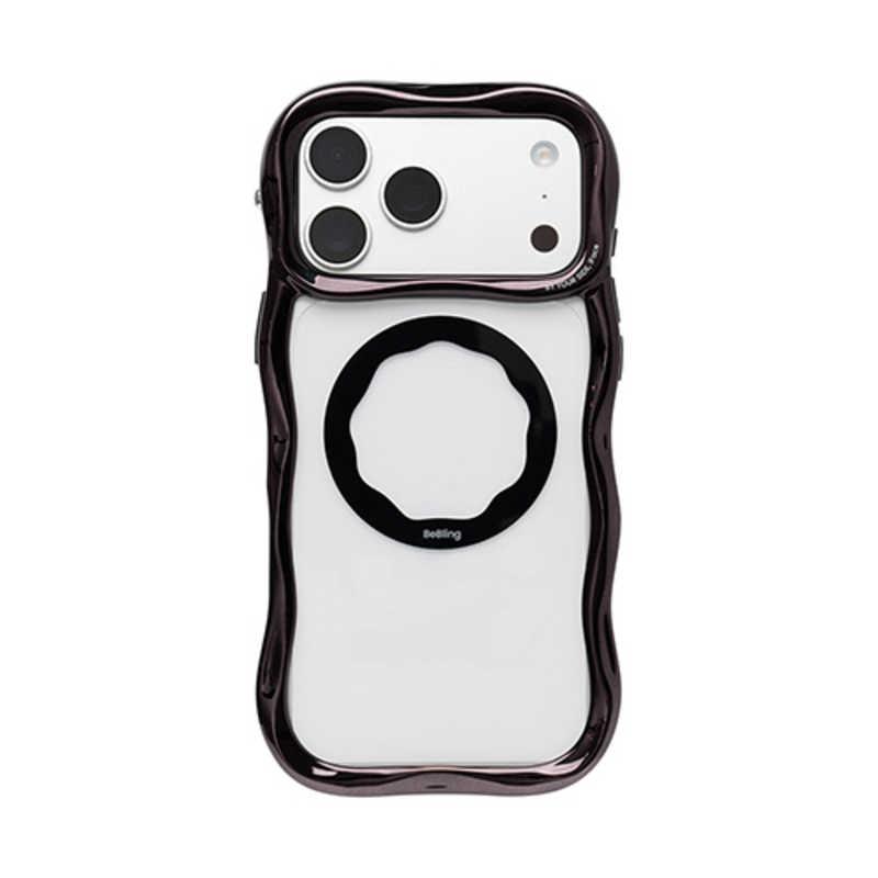 HAMEE ［iPhone 17 Pro Max専用］iFace BeBling Wave MagSynq クリアケース iFace ブラック 41-192638