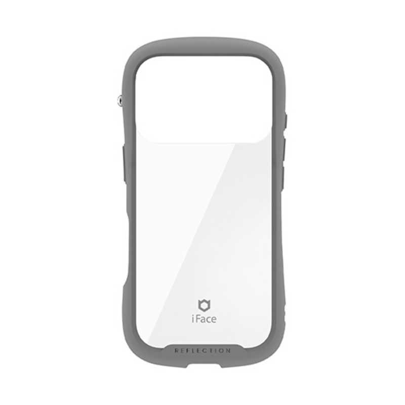 HAMEE ［iPhone 18 Pro / 17 Pro専用］iFace Reflection強化ガラスクリアケース グレー 41-194410