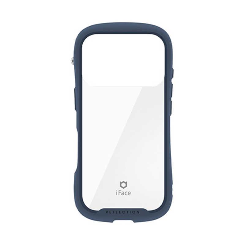 HAMEE ［iPhone 18 Pro / 17 Pro専用］iFace Reflection強化ガラスクリアケース ネイビー 41-194427