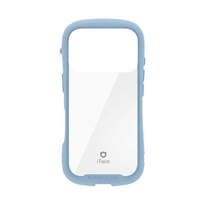 HAMEE ［iPhone 18 Pro / 17 Pro専用］iFace Reflection強化ガラスクリアケース ペールブルー 41-194441