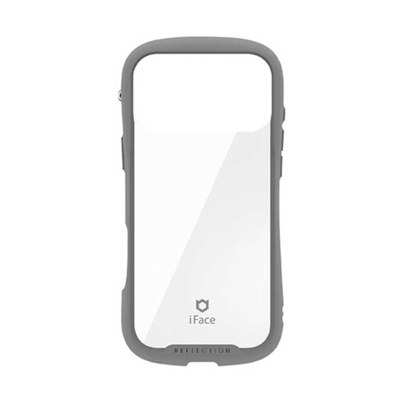 HAMEE ［iPhone 18 Pro Max / 17 Pro Max専用］iFace Reflection強化ガラスクリアケース グレー 41-194489