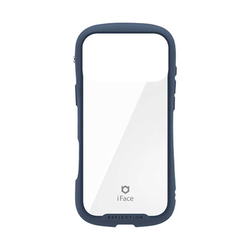 HAMEE ［iPhone 18 Pro Max / 17 Pro Max専用］iFace Reflection強化ガラスクリアケース ネイビー 41-194496