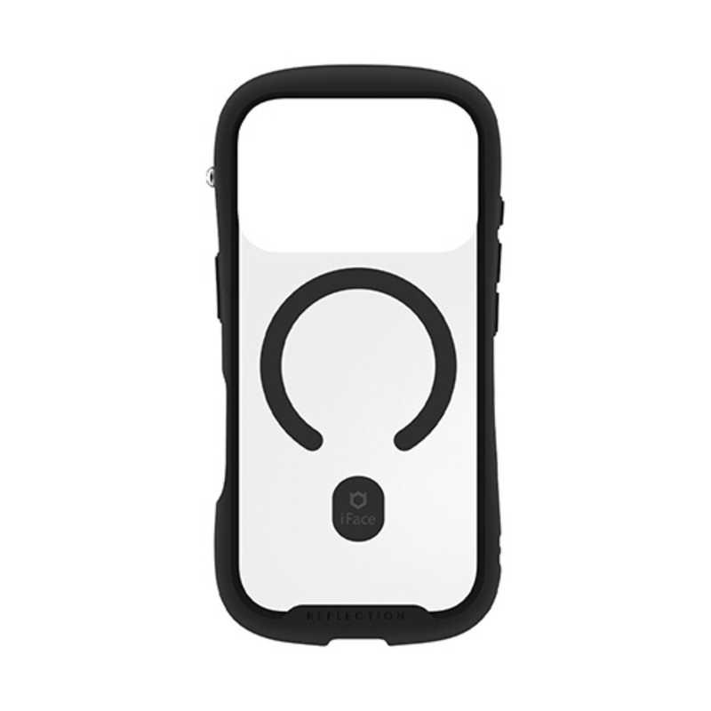 HAMEE ［iPhone 18 Pro / 17 Pro専用］iFace Reflection MagSynq 強化ガラスクリアケース ブラック 41-194557