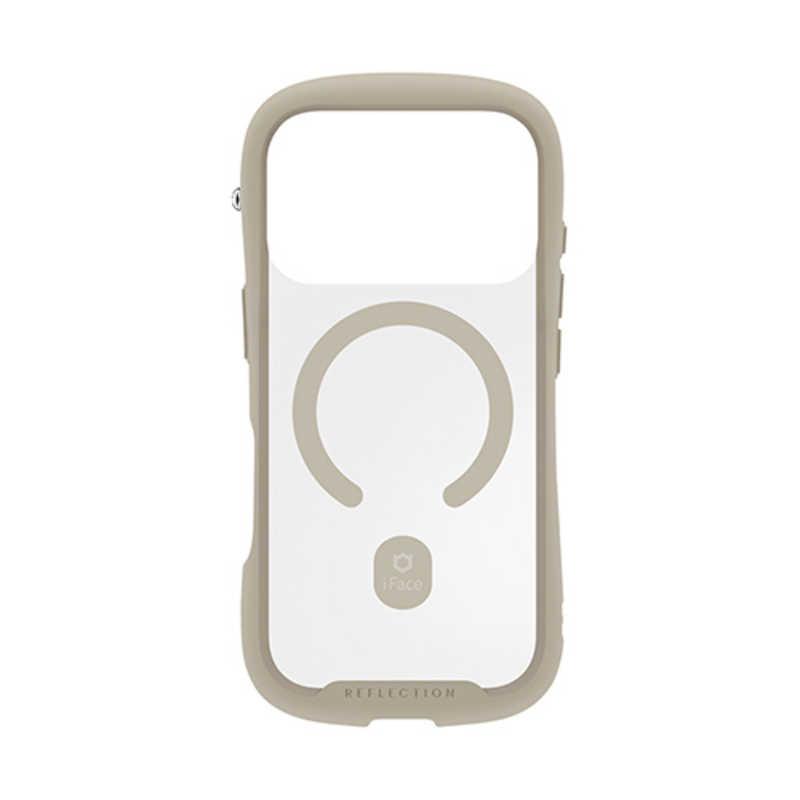 HAMEE ［iPhone 18 Pro / 17 Pro専用］iFace Reflection MagSynq 強化ガラスクリアケース ベージュ 41-194588