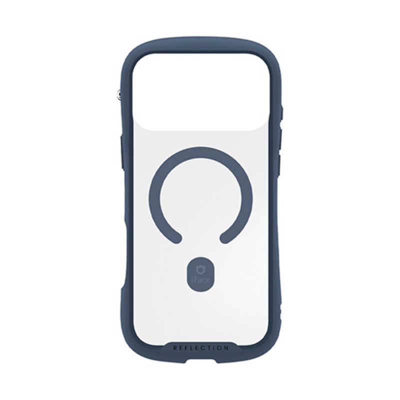 HAMEE ［iPhone 18 Pro Max / 17 Pro Max専用］iFace Reflection MagSynq 強化ガラスクリアケース ネイビー 41-194649