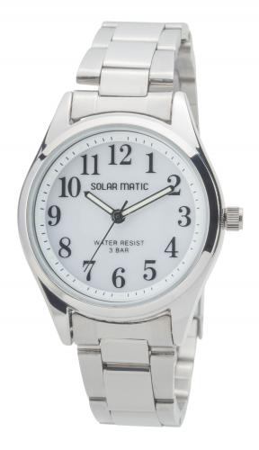 クレファー CREPHA 腕時計 アナログソーラーウォッチ 防水 レディース シルバー SM-AL167-WTS