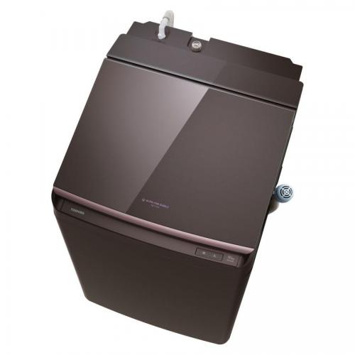 東芝 TOSHIBA 縦型洗濯乾燥機 ZABOON 洗濯10.0kg  乾燥5.0kg  ボルドーブラウン AW-10VP4-T