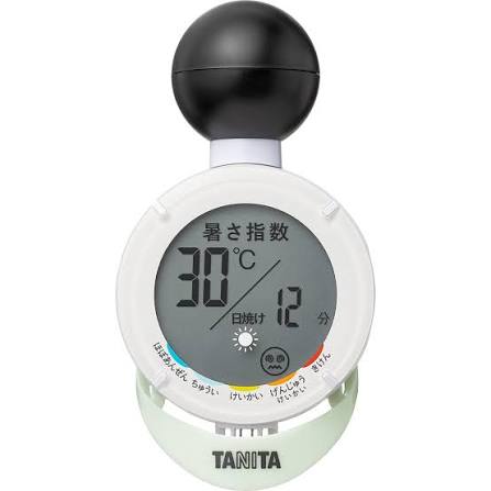 タニタ TANITA TC-210 黒球式熱中アラーム 日焼けアラーム機能付き ホワイト