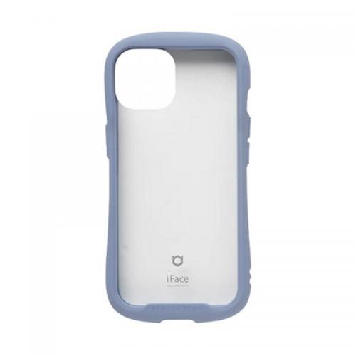 Hamee ハミィ iFace iPhone 14専用ケース クリア 強化ガラス ペールブルー 41-945100