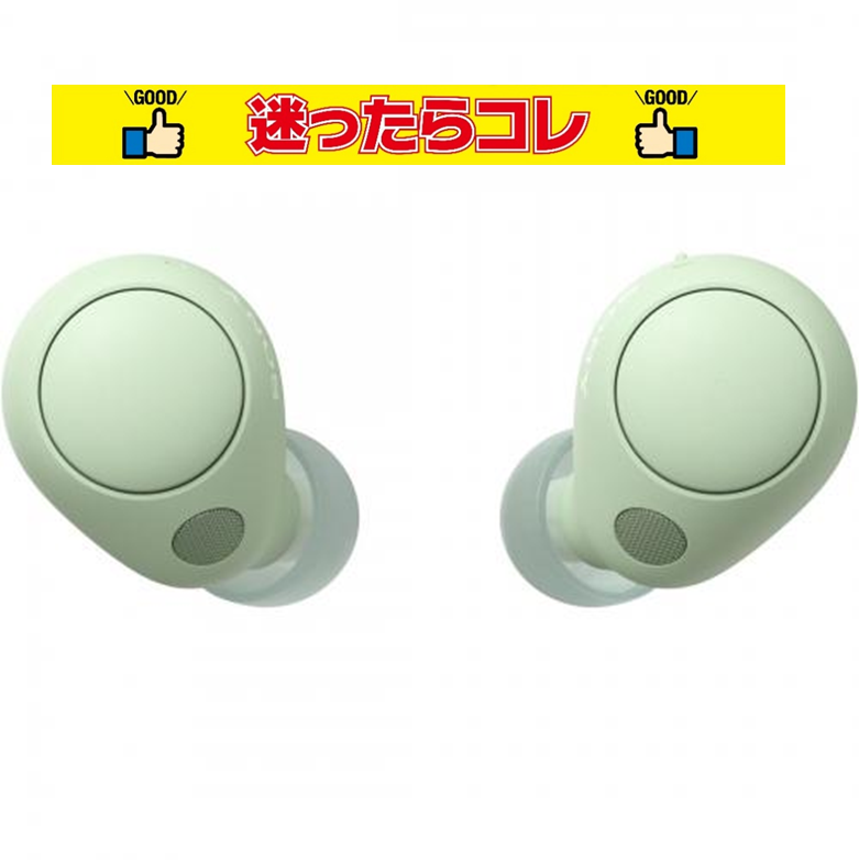 【SALE】ソニー SONY 完全ワイヤレスイヤホン セージグリーン WF-C700N-GZ