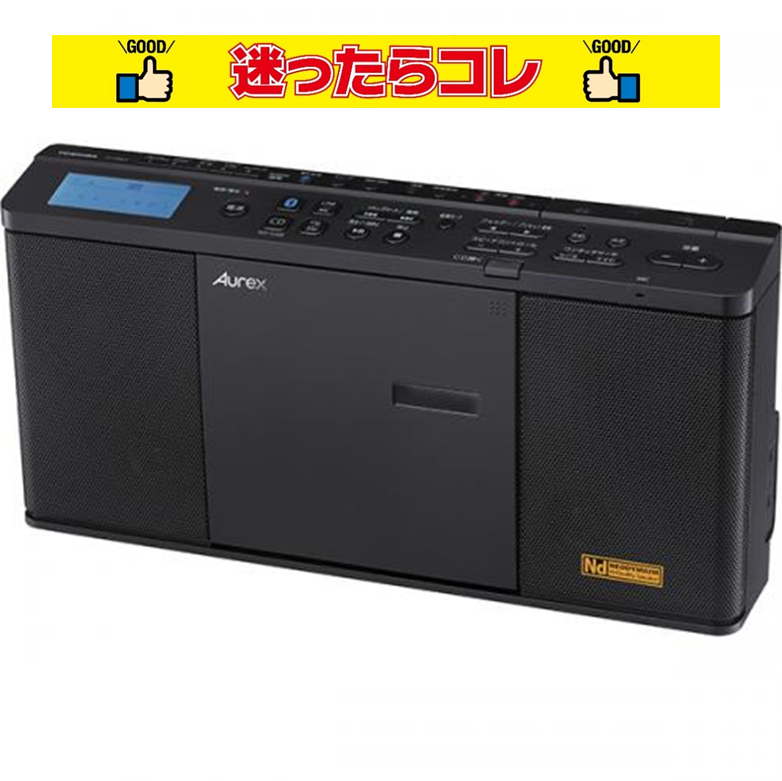 【SALE】東芝 TOSHIBA TY-ANX2-K Aurex オーレックス スリム&高音質CDラジオ ブラック