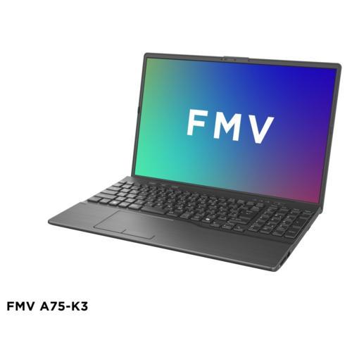 富士通　FUJITSU ノートパソコン FMV Note A [ 16型 / Win11 Home / Core i7 / メモリ16GB / SSD256GB / Microsoft 365 ] ブライトブラック FMVA75K3BA