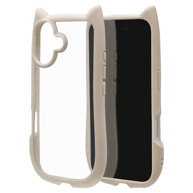 ラスタバナナ iPhone 17ケース mimi 猫耳 TPU×PC ホワイト 9165IP5AHPWH