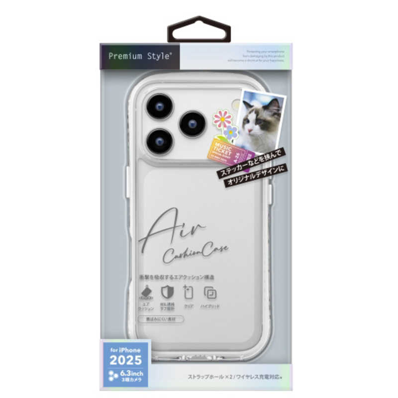PGA iPhone17 Pro エアクッションケース PG-25BAR03CL