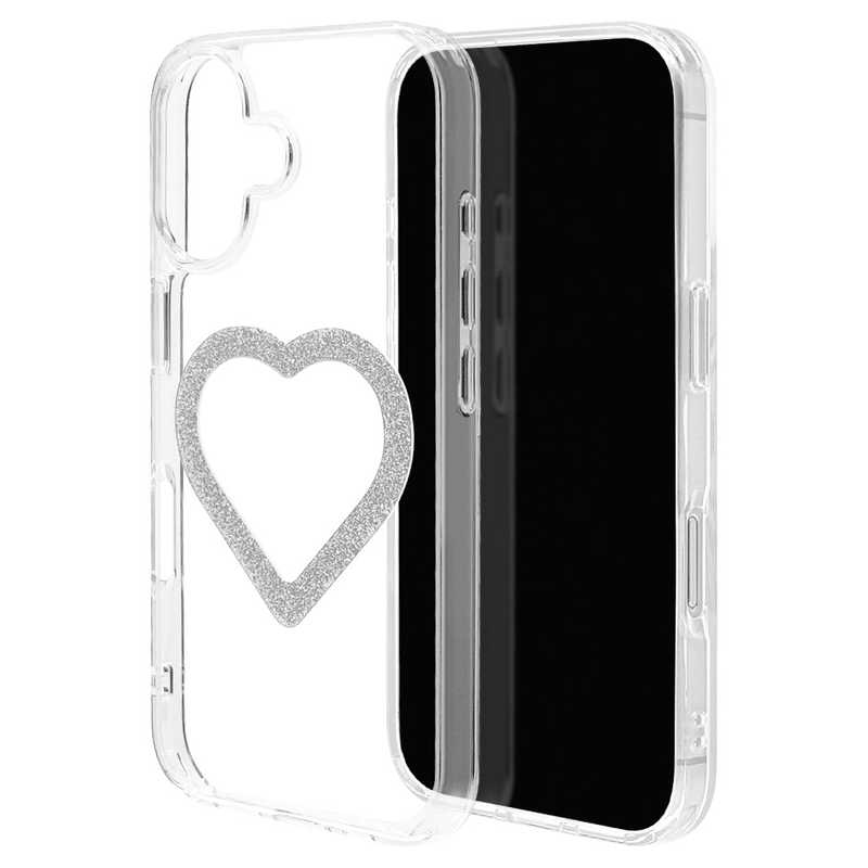 ラスタバナナ iPhone17用 MIGNU ハイブリッドケース 磁力充電対応 ラメシルバー 8943IP5AHPMSV
