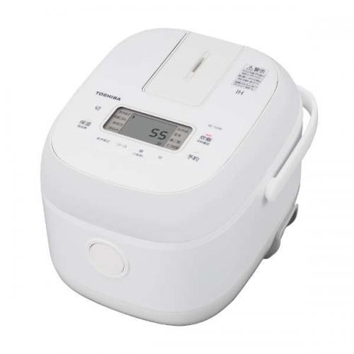 東芝 TOSHIBA IH炊飯器 3合炊き 備長炭ダイヤモンド釜 ホワイト RC-5XW-W