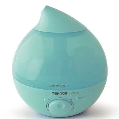 TEKNOS テクノス しずく型 超音波加湿器 2.8L タンク EL-C311(B)メレンゲブルー