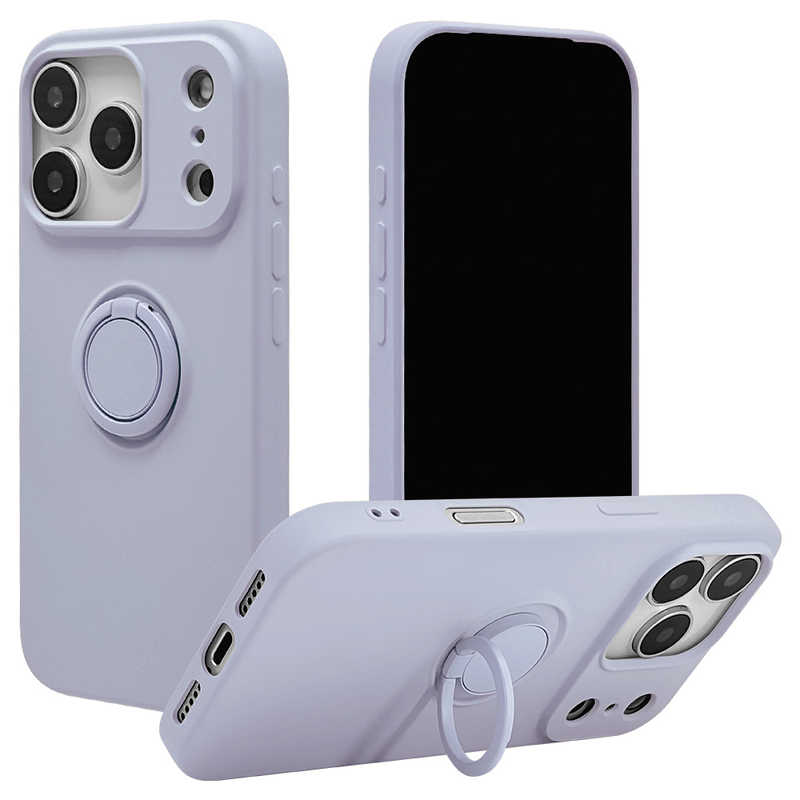 ラスタバナナ iPhone17 Pro用TPUリングケース スモーキーブルー 9037IP5BTPRSBL