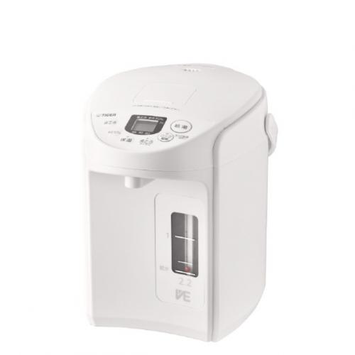 タイガー TIGER 電気ポット VE電気まほうびん とく子さん 2.2L クールホワイト PIQ-G220WC