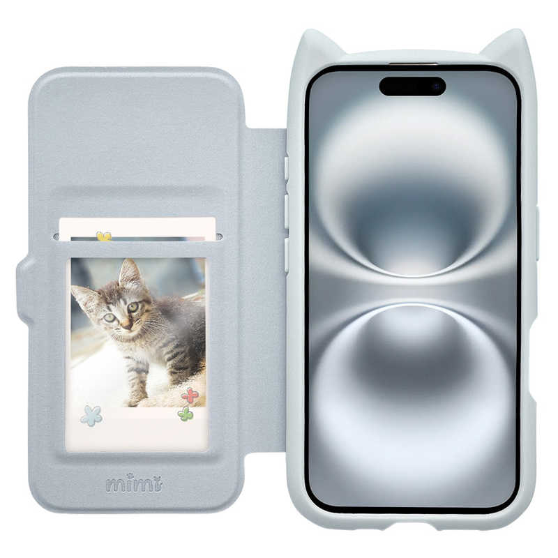 デンキチWeb / ラスタバナナ iPhone 16用MIMI 猫耳手帳型ハイブリッド