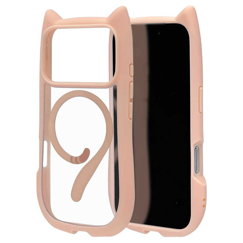 ラスタバナナ iPhone 17 Proケース mimi 猫耳 TPU×PC 磁力充電対応 SPK ピンク 9019IP5BHPMSPK