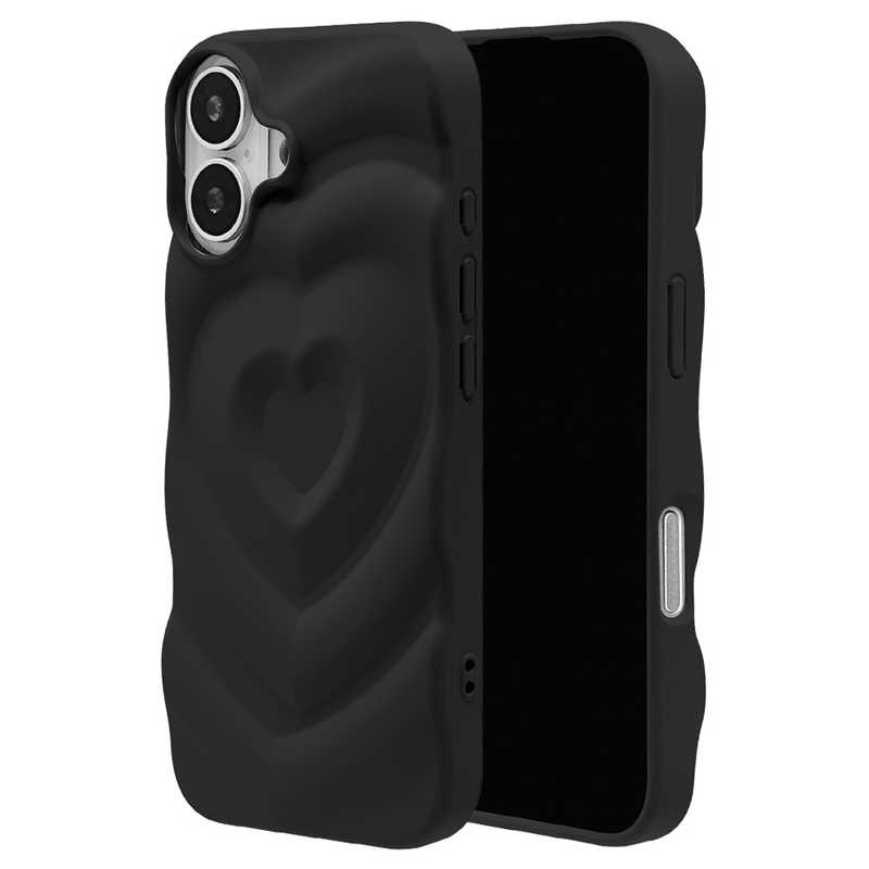 ラスタバナナ iPhone 17ケース my.DECOR ハートウェーブTPU ブラック 8963IP5ATPBK