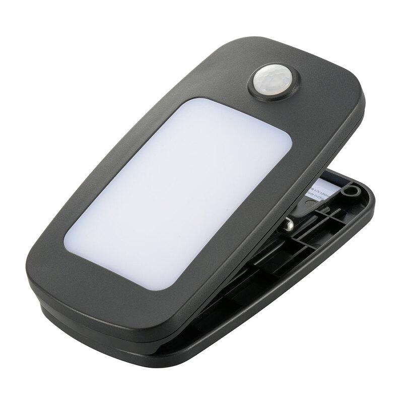 オーム電機 OHM ELECTRIC E-Bright LEDセンサークリップライト ソーラー充電式 人感・明暗センサー 約400ルーメン 昼光色 LS-B400JC-SD