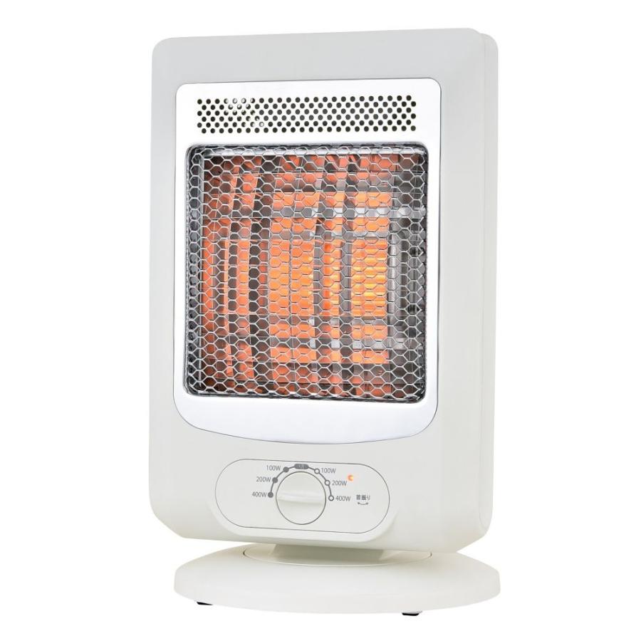 おおたけ OHTAKE リフレクトヒーター 電気ストーブ 400W 3段階切替 自動首振り ホワイト RF-Z425-W