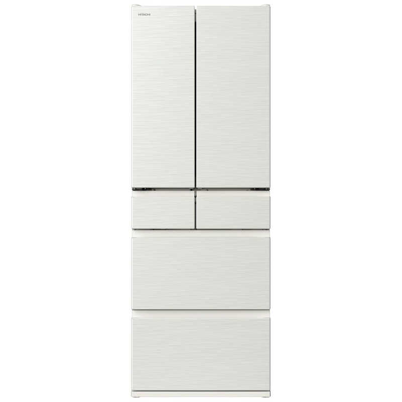 日立 HITACHI 冷蔵庫 6ドア 485L フレンチドア まんなか冷凍 ピュアホワイト R-H49X-W（大型）