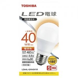 【SALE】東芝 TOSHIBA LED電球 40W 電球色 E26 LDA4L-GK40V1R