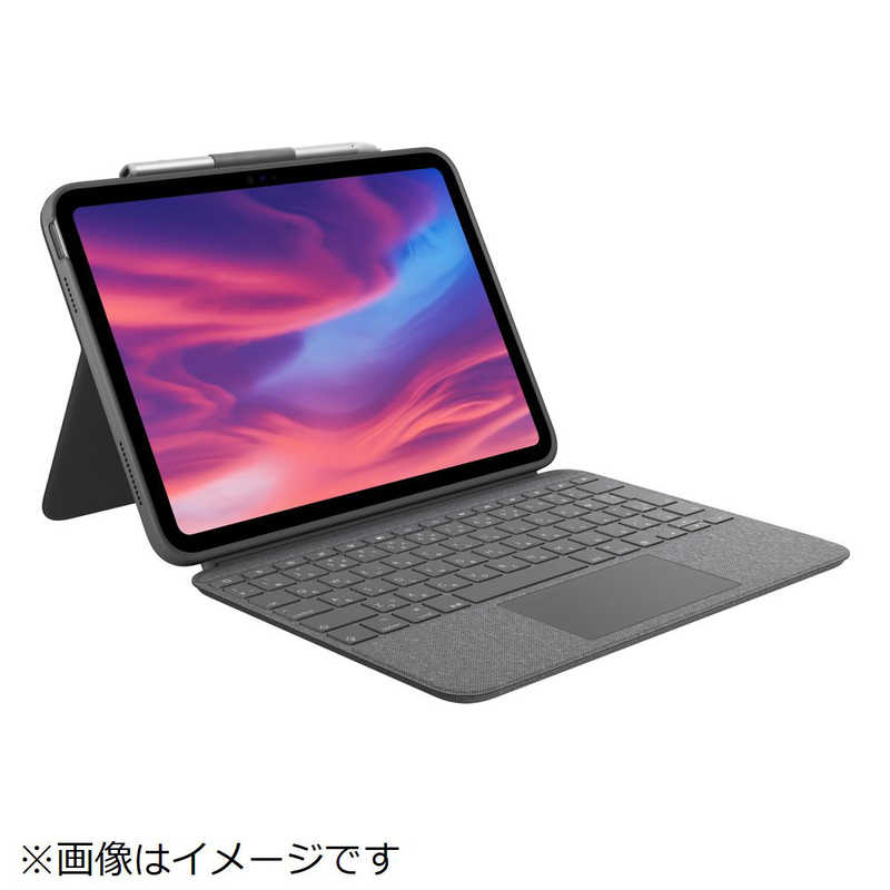 ロジクール Logicool COMBO TOUCH iPad(第10世代/11インチ A16)用 トラックパッド付キーボードケース 日本語配列 オックスフォードグレー iK1059GRA