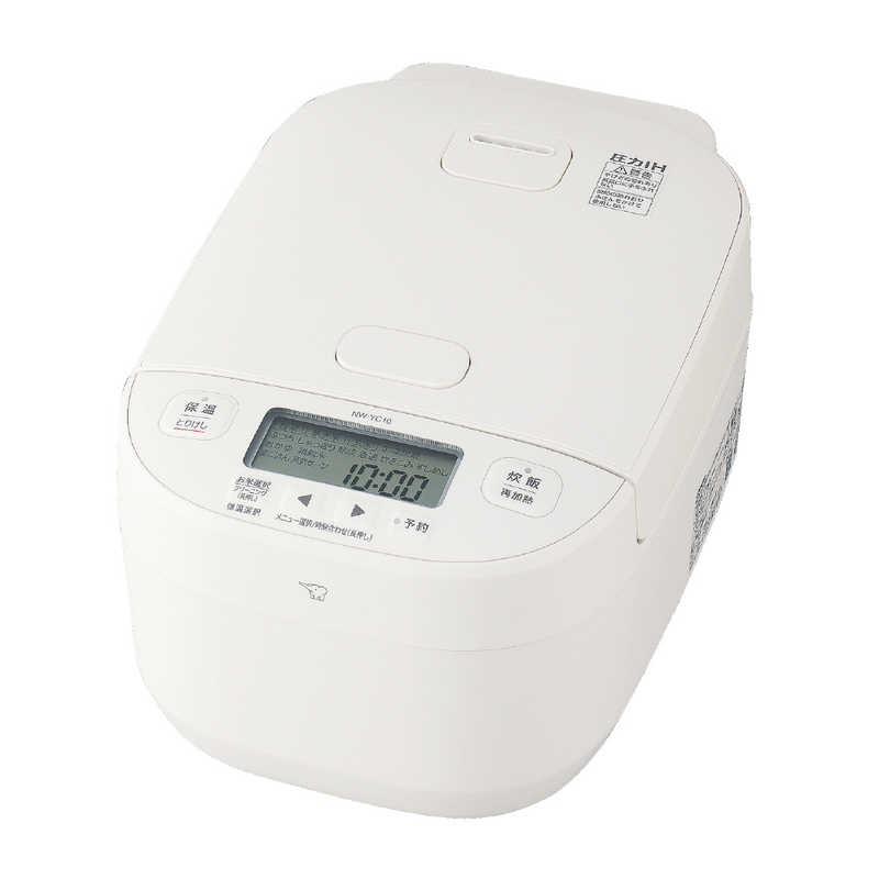 象印 ZOJIRUSHI 圧力IH炊飯ジャー 極め炊き 5.5合炊き ホワイト NW-YC10-WA