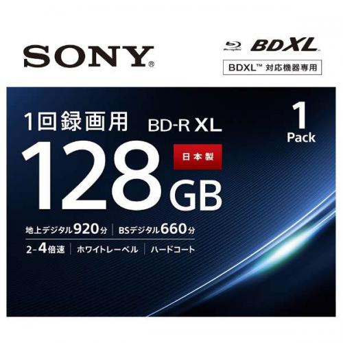 【SALE】ソニー　SONY　録画用BD-R XL 1回録画用 128GB 4倍速 1枚パック プリンタブル BNR4VAPJ4