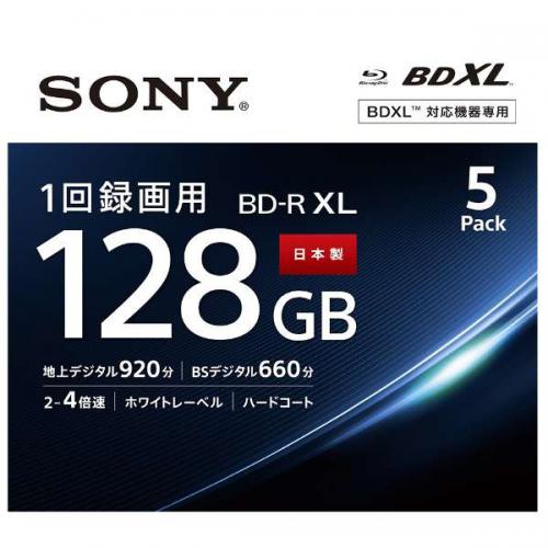 【SALE】ソニー　SONY　録画用BD-R XL 1回録画用 128GB 4倍速 5枚パック プリンタブル BNR4VAPJ4