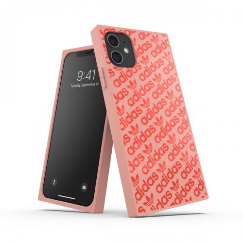 【SALE】adidas アディダス iPhone 11 スマホケース Originals SQUARE CASE FW19  Ash pearl/Coral 37613EW1748