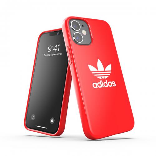 【SALE】adidas アディダス iPhone 12 mini スマホケース Originals Snap Case Trefoil FW20  Scarlet 42292EX7959