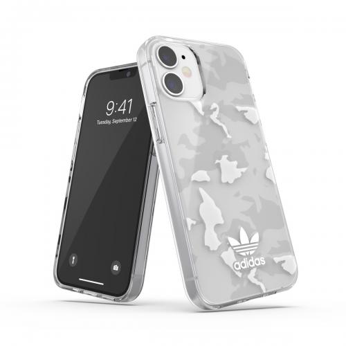 【SALE】adidas アディダス iPhone 12 mini スマホケース Originals Snap Case Camo AOP SS21 for  clear/white 43704EY1161