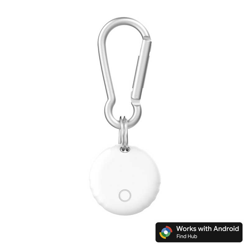 グリーンハウス GREEN HOUSE 紛失防止スマートタグ DIGL Google Find Hub対応 ホワイト GH-SMTF-WH