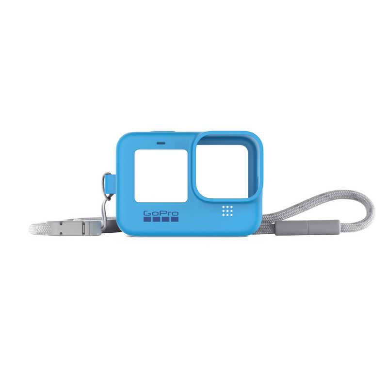 GoPro ゴープロ スリーブ+ランヤード for HERO9 Black ブルー ADSST-003