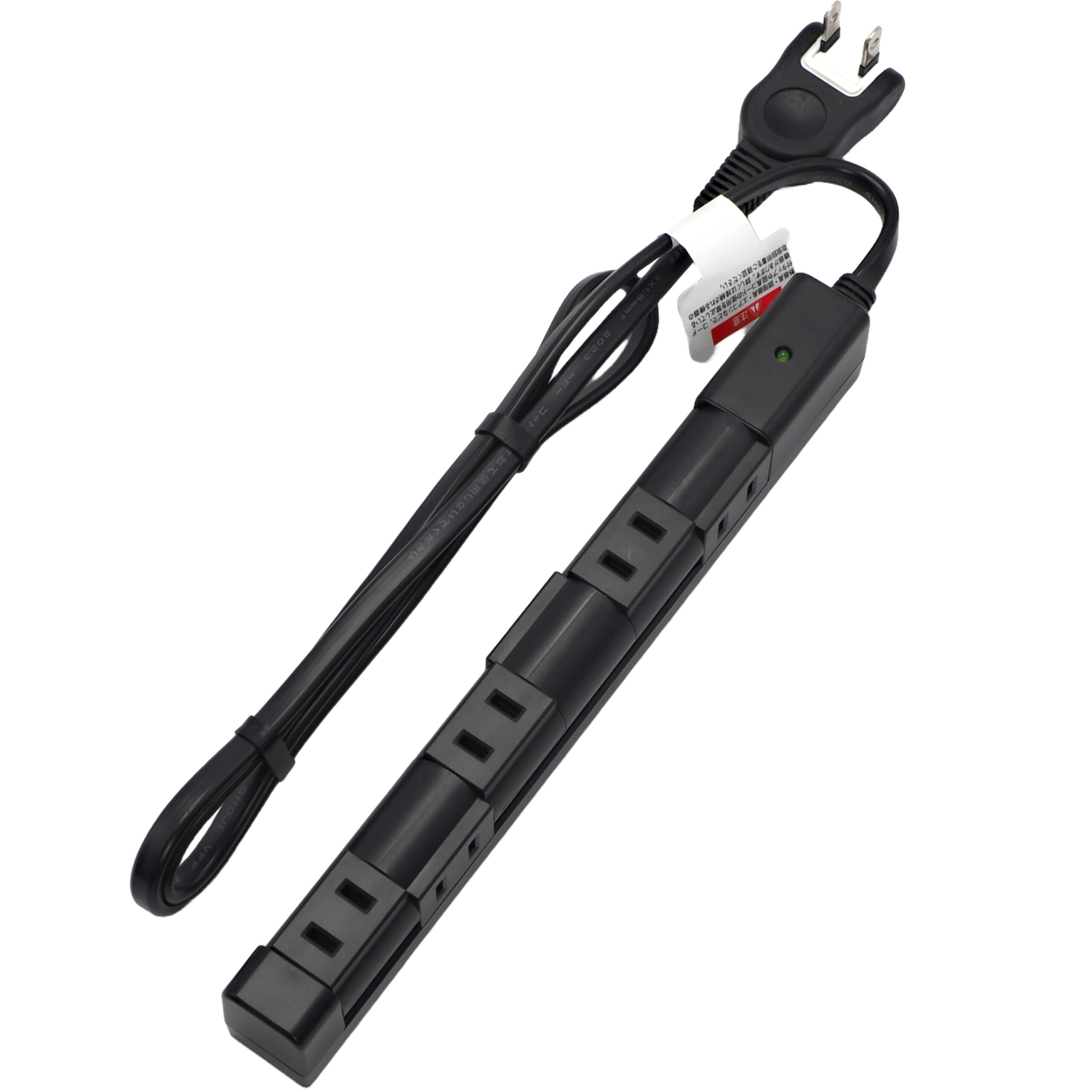 星光商事 STAR LIGHT 回転スリムタップ 6個口 1m ブラック SK-6KRT01BK