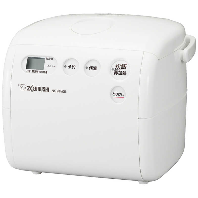 象印 ZOJIRUSHI マイコン炊飯ジャー 極め炊き 3合炊き ソフトホワイト NS-NH05-WZ