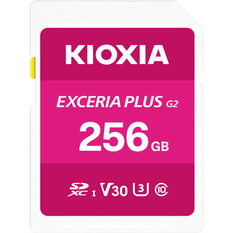 キオクシア KIOXIA SDXCカード  EXCERIA PLUS Class10 256GB ピンク KSDH-B256G