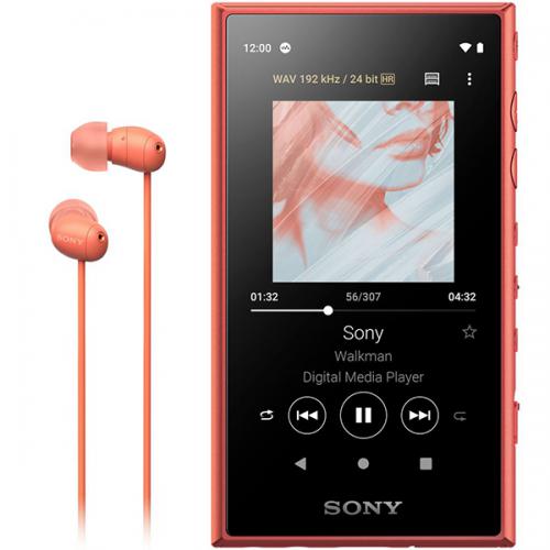 【SALE】ソニー SONY ポータブルオーディオプレーヤー Walkman ウォークマン A100シリーズ 16GB ハイレゾ音源対応 専用ヘッドホン付 オレンジ NW-A105HN-DM