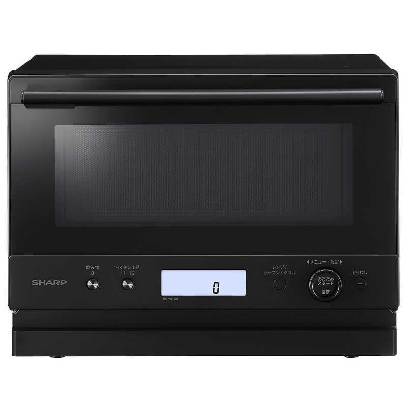 シャープ SHARP オーブンレンジ PLAINLY 18L 縦開き ブラック系 RE-WF186-B
