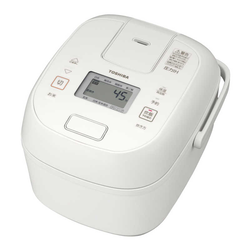 東芝 TOSHIBA 圧力IH炊飯器 3.5合炊き 炎匠炊き ミルキーホワイト RC-6PXX-W