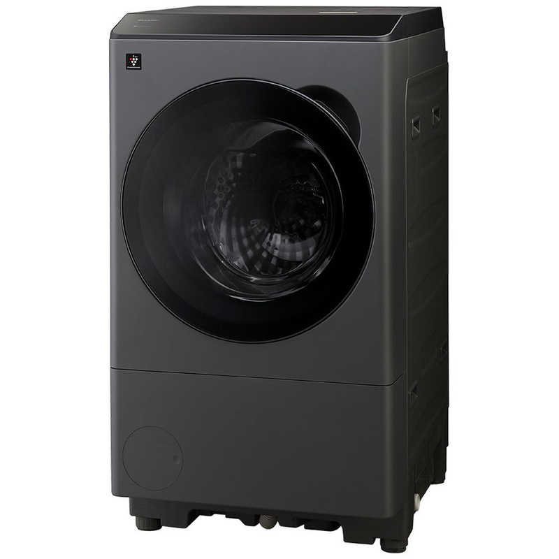 シャープ SHARP ドラム式洗濯乾燥機 洗濯12kg 乾燥6kg 左開き プラズマクラスター グレイングレー ES-12X1-HL(大型)