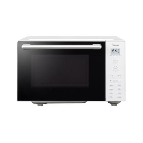 東芝　TOSHIBA 電子レンジ 19L フラット ワンタッチあたため ヘルツフリー(東日本・西日本対応) ホワイト ER-S6C-W